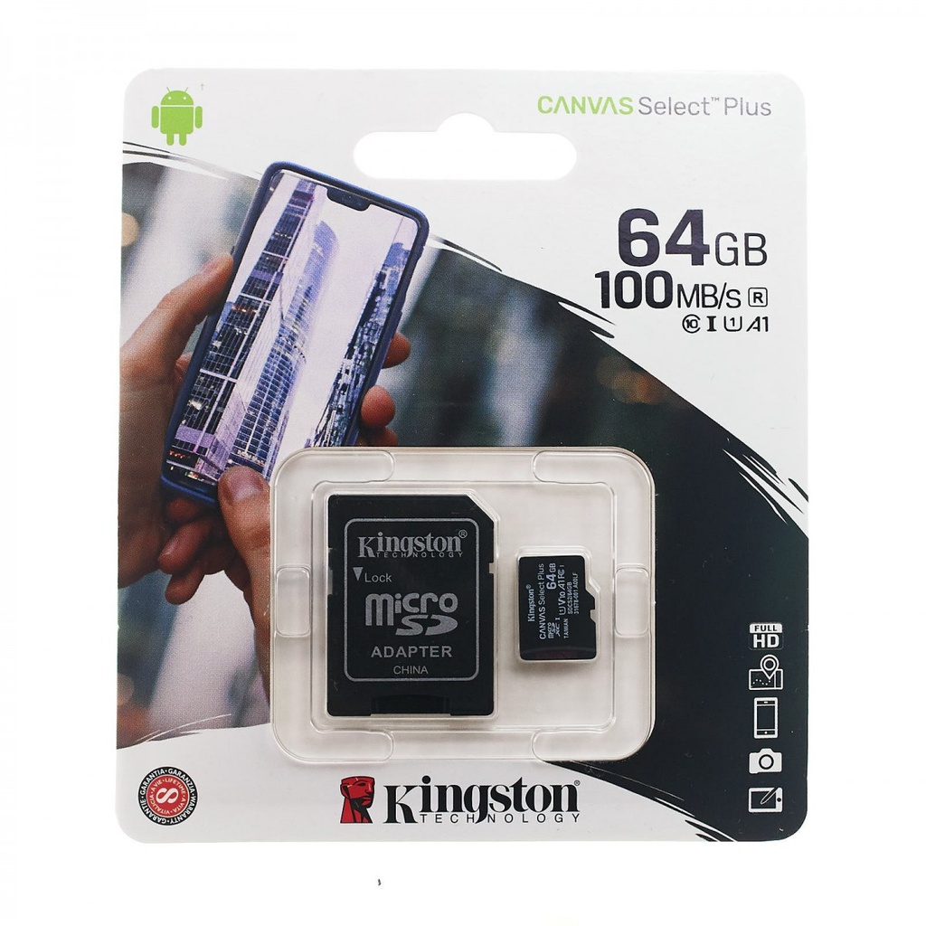 TARJETA KINGSTON 64GB 100MB/S