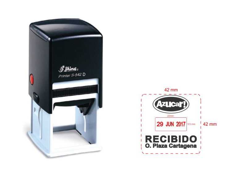 SELLO AUTOMATICO FECHADOR S-542D 42x42mm 