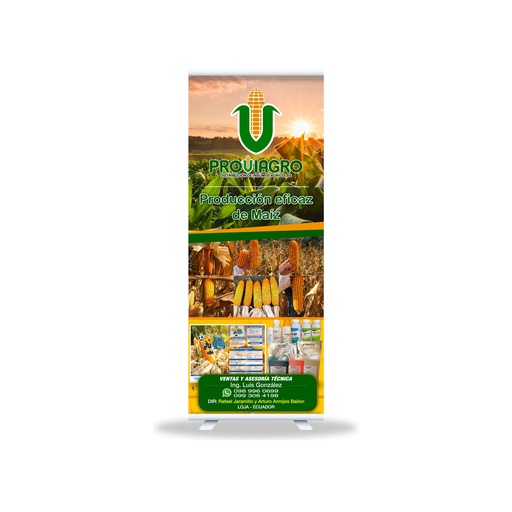 ROLL UP 0.80CM X 2M IMPRESO EN PET BANNER (REFORZADO)