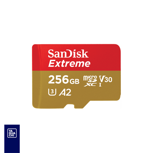 [SDSQXAV-256G-GN6MA] SANDISK TARJETA DE MEMORIA EXTREME MICROSDXC UHS-I DE 256 GB CON ADAPTADOR, HASTA 190 MB/S, C10, U3, V30, 4K, 5K, A2, TARJETA MICRO SD 